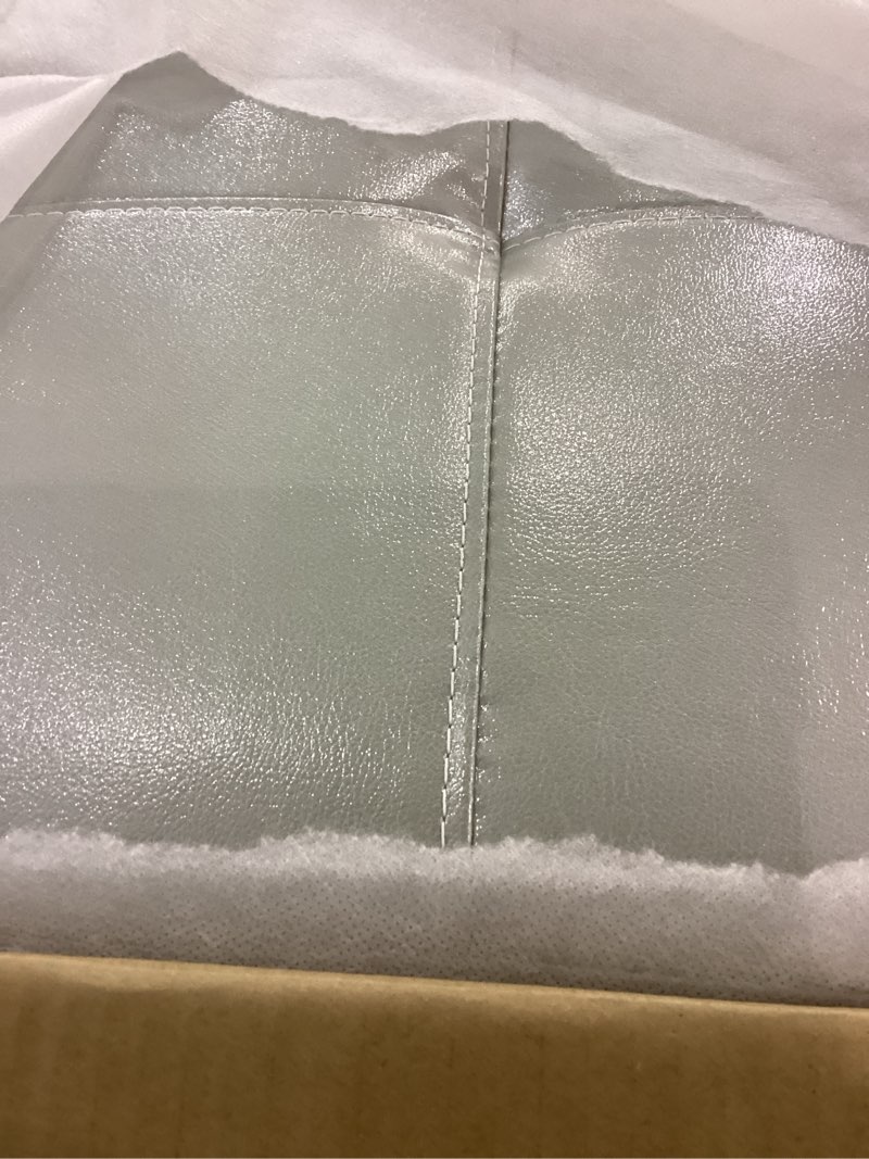 SumKea 35'' Ottoman with Storage, Leather Ottoman Foot Rest for Living Room Upholstered Footstool, P