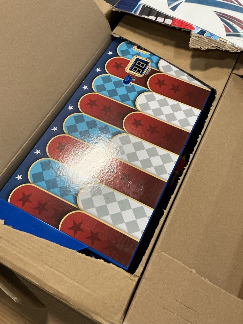 Condition photo showing item condition for Merchant Ambassador Retro Arcade Electronic: Duck Shooting Gallery (Giant Size) - 28" Tabletop Game, Blaster Gun, Sound Effects, Ages 6+