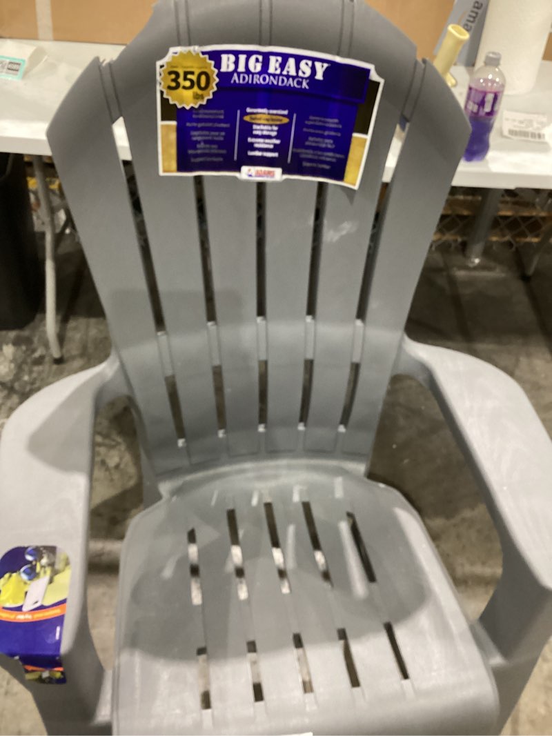 Big and easy adirondack plastic swivel cup holder chair