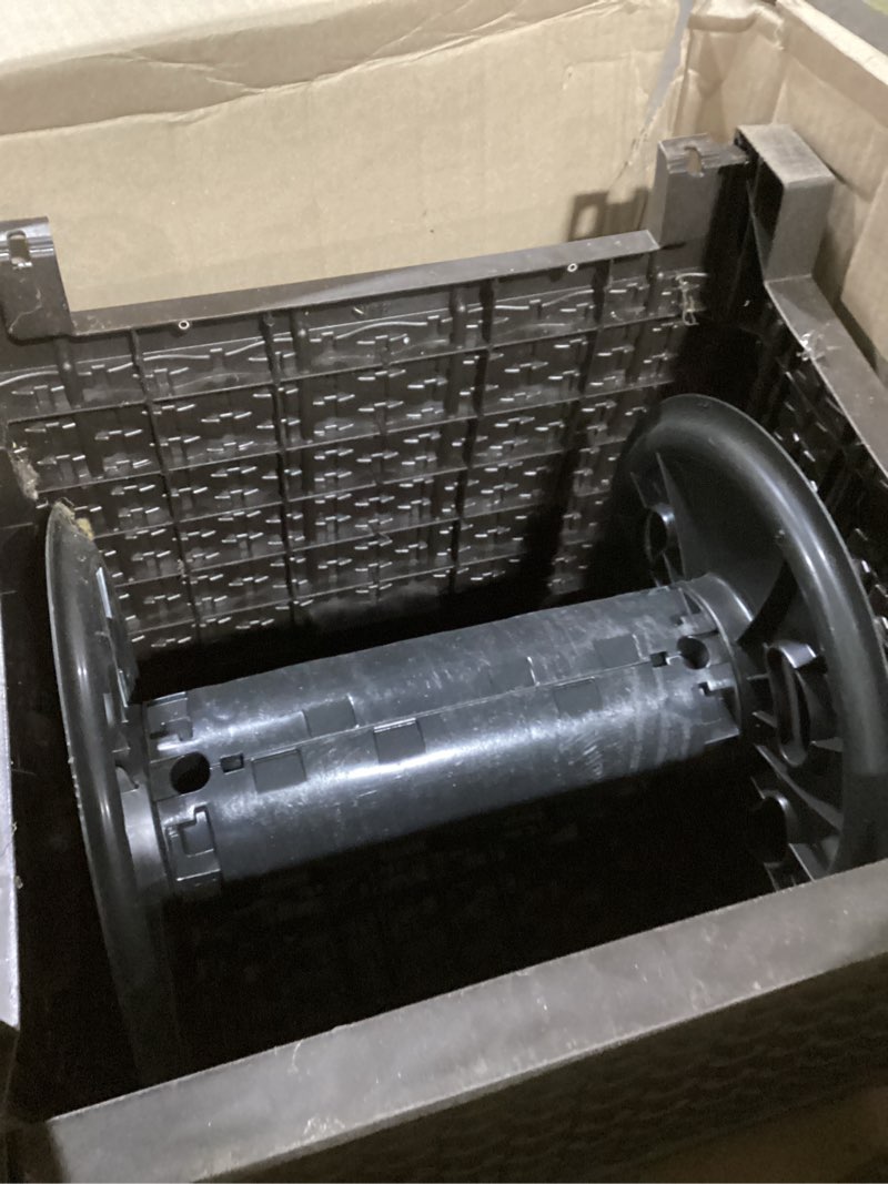 Condition photo showing Good Condition for suncast 225 ft. smart track wicker hose hideaway reel with hose guide  java brown