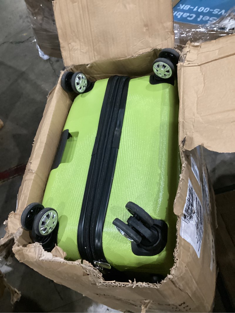 Condition photo showing Good Condition for rockland melbourne hardside expandable spinner wheel luggage, lime, 2-piece set (20/28) (f225-lime) lime 2 piece (20"/28")