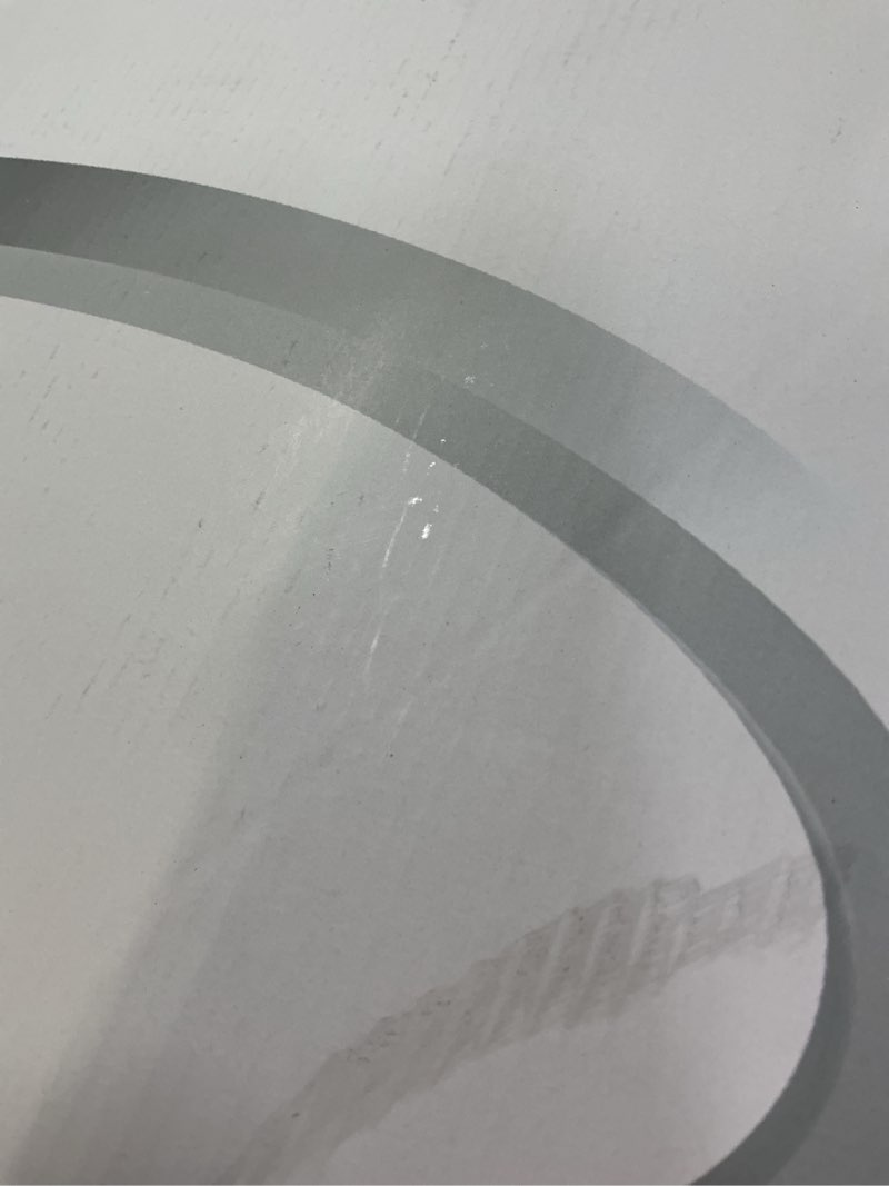 Condition photo showing Good Condition for 20 inch large led flush mount ceiling light fixture,45w,4600lm,3000k/4000k/6000k cct selectable,0.9 inch super slim round ceiling light for bedroom,hallway,kitchen (dimmable black 1pk) black 20"-1pk