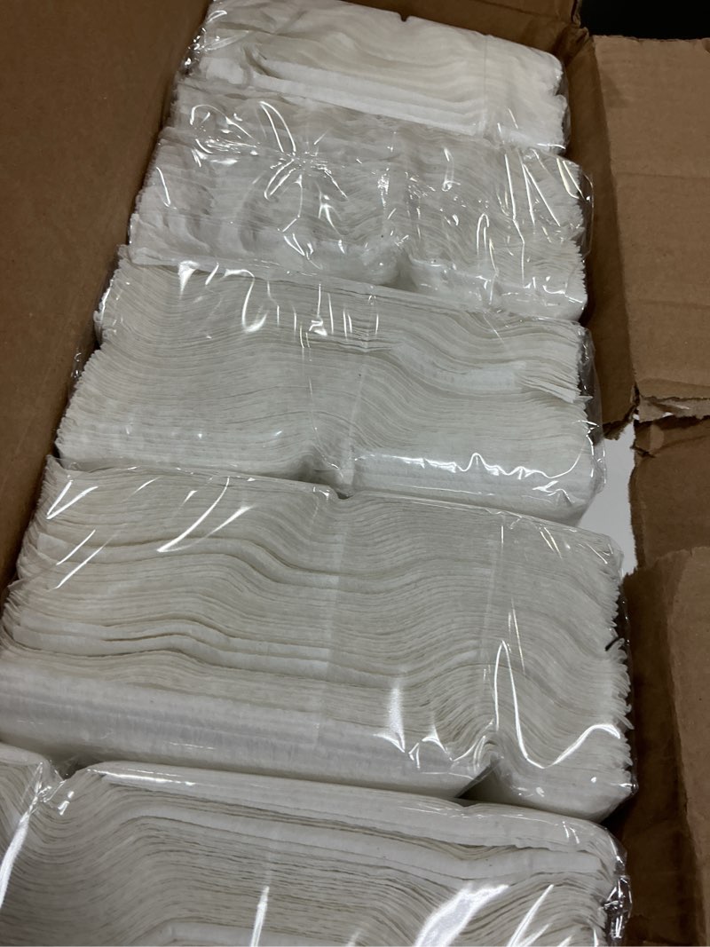 Condition photo showing New/Like New for Medline Deluxe Dry Disposable Washcloths, 10 x 13 Inch, 50 Wipes Per Bag, Case of 10 Bags (500 Wipes Total)