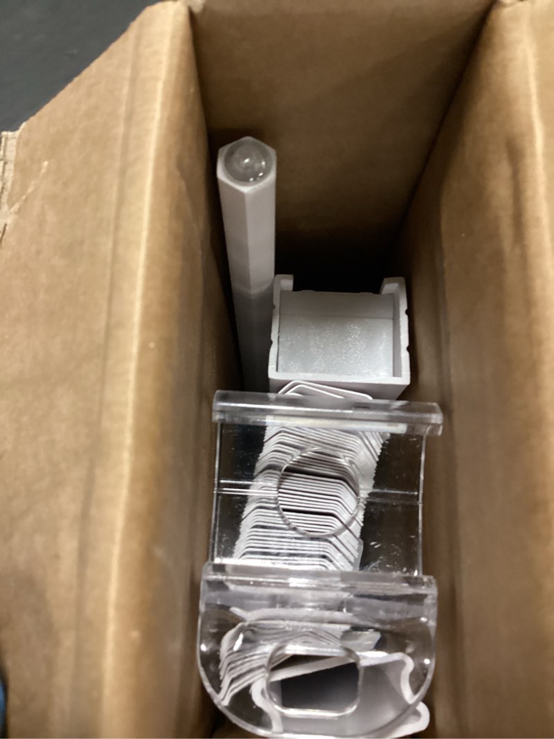 Condition photo showing As Is for Blinds for Indoor Windows 1" Vinyl L-Shaped Slats Cordless Mini Blinds for Home, 22" W × 48" H - White White 22" W × 48" H