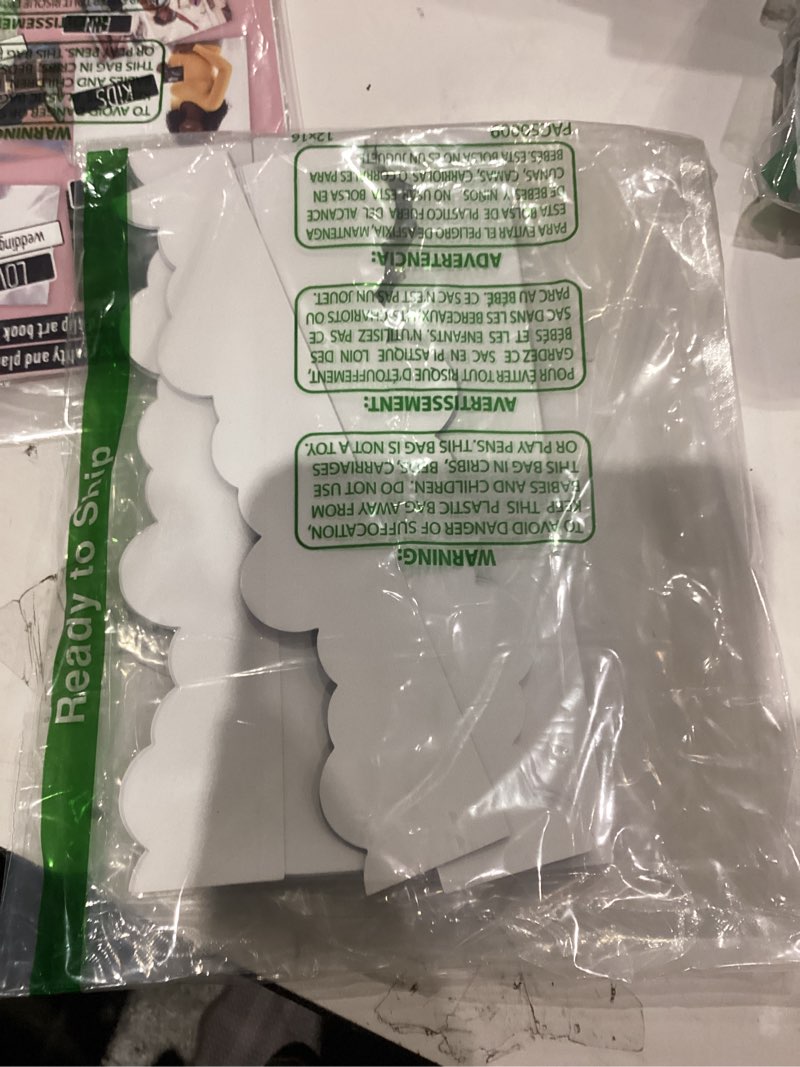 Condition photo showing As Is for Bulletin Board Borders Decorations, Outer Space Classroom Decor, 84ft Starry Sky Galaxy Paper Borders Trim for Teacher School Office Supplies Classroom Door Wall Decor, 4 Patterns Purple