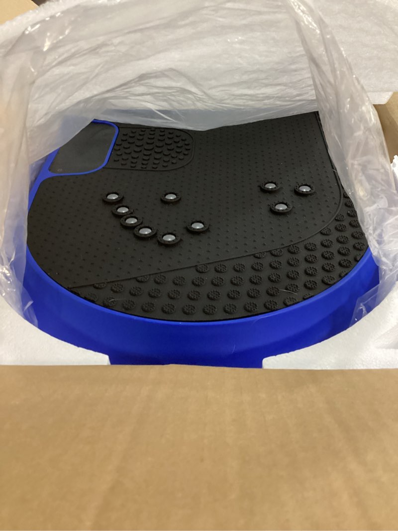 Condition photo showing Good Condition for vibration plate exercise machine, vibrating fitness platform for lymphatic drainage, full body shaker workout equipment, bluetooth power shaping vibrate plate, board sport for home exercise gym, blue
