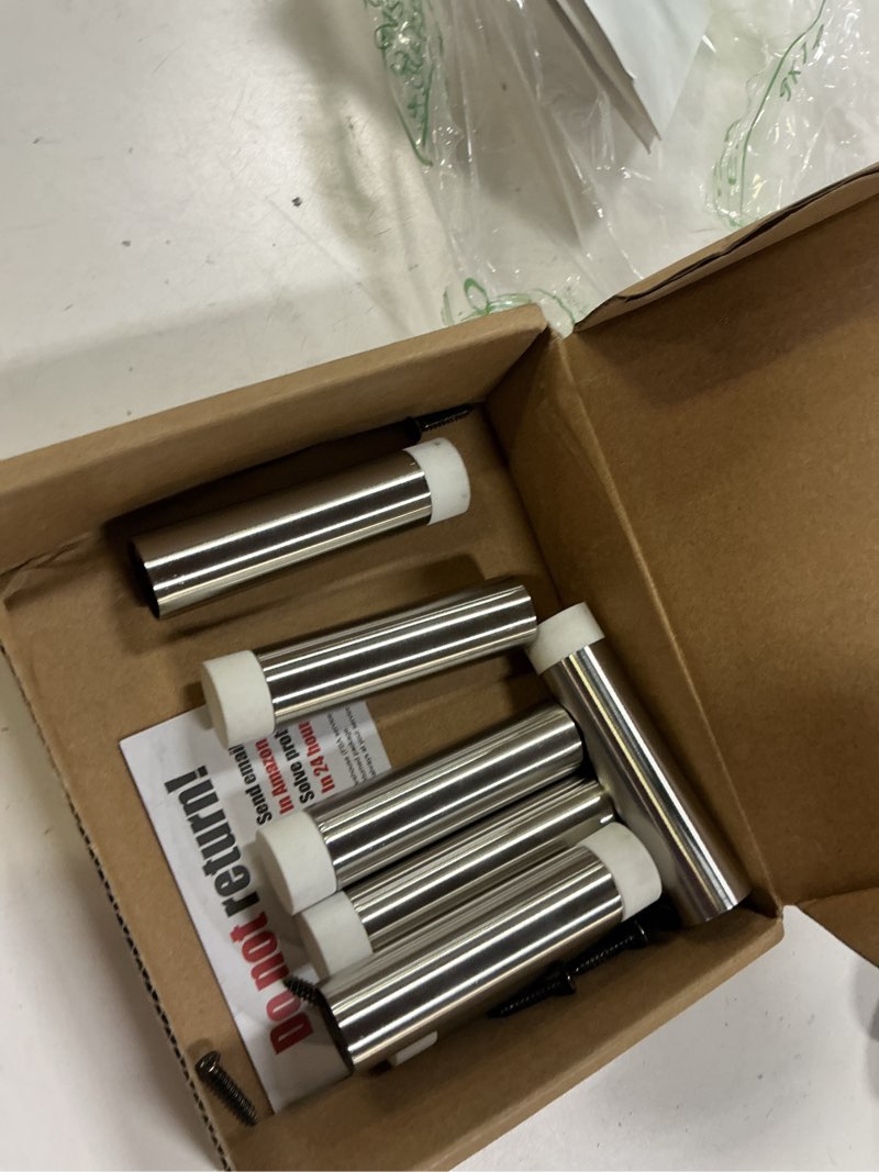 Condition photo showing Good Condition for JQK Door Stopper, 2-7/8 Inch 304 Stainless Steel Sound Dampening Door Stop Bumper Wall Protetor 8 Pack, Brushed Steel, DSB2-BN-P8