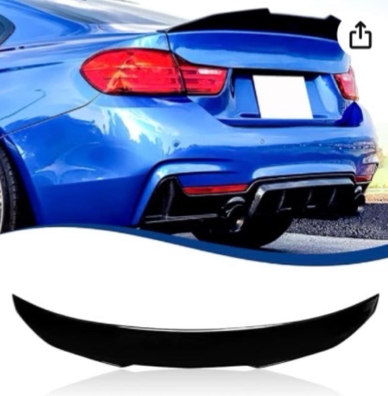 XPHAZZ Rear Trunk Spoiler Compatible with 4 Series (F32 Coupe 13-20, Gloss Black)