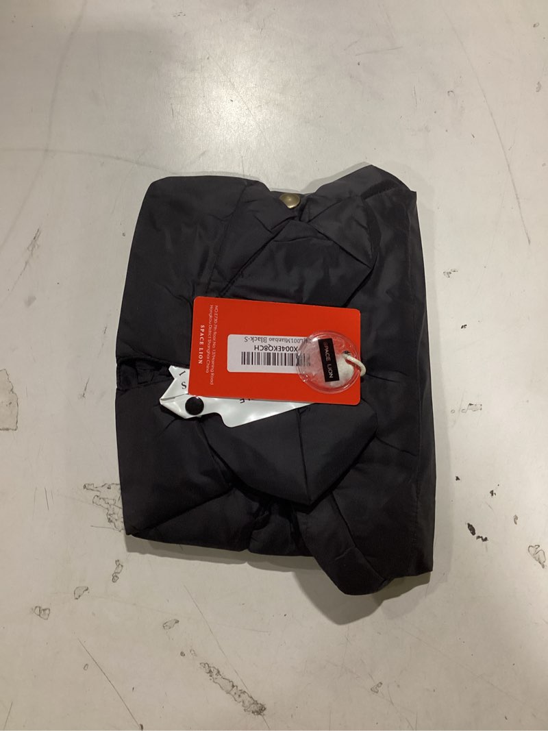 Condition photo showing As Is for SPACE LION Dog Puffer Jacket, Down Winter Coat, Durable Outdoor Coat for Cold and Windy Conditions, Lightweight & Adjustable Fit Coats for Small Dogs, (Black, Size10/S) Black 10/Small Dogs