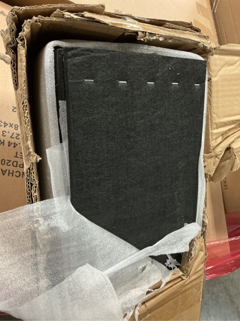 Condition photo showing Good Condition for art3d 4-piece wood slat acoustic panels for stylish decor and noise reduction, 3d textured panel for ceiling and wall, matte black