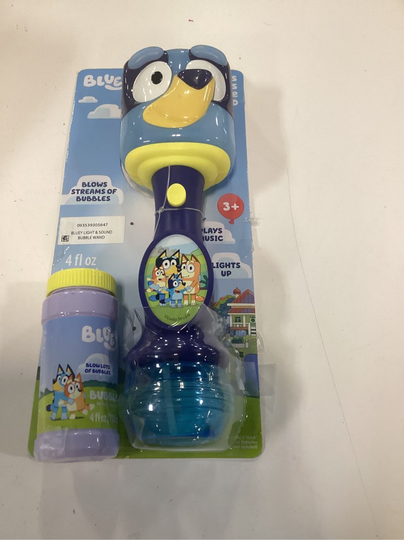 Condition photo showing Good Condition for little kids inc. bluey light & sound bubble wand