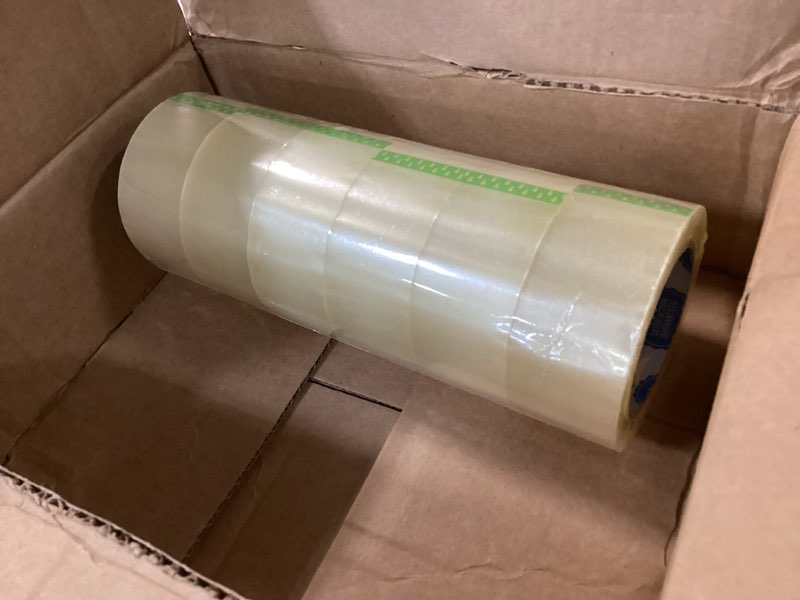 Condition photo showing As Is for 110 Yards Extra Long Packing Tape - 36 Rolls Clear 2 Inch x 1.8 Mil Heavy Duty Shipping & Moving Tap