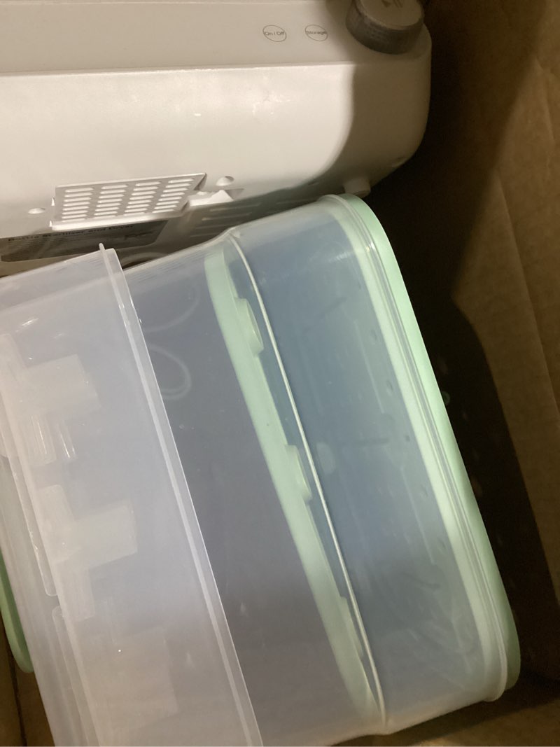 Condition photo showing Good Condition for Momcozy 3 Layers Large Bottle Sterilizer and Dryer, Fast Sterilize and Dry, Universal Bottle Sterilizer for All Bottles & Breast Pump Accessories, Touch Screen & Auto-Off Bottle Sanitizer Green