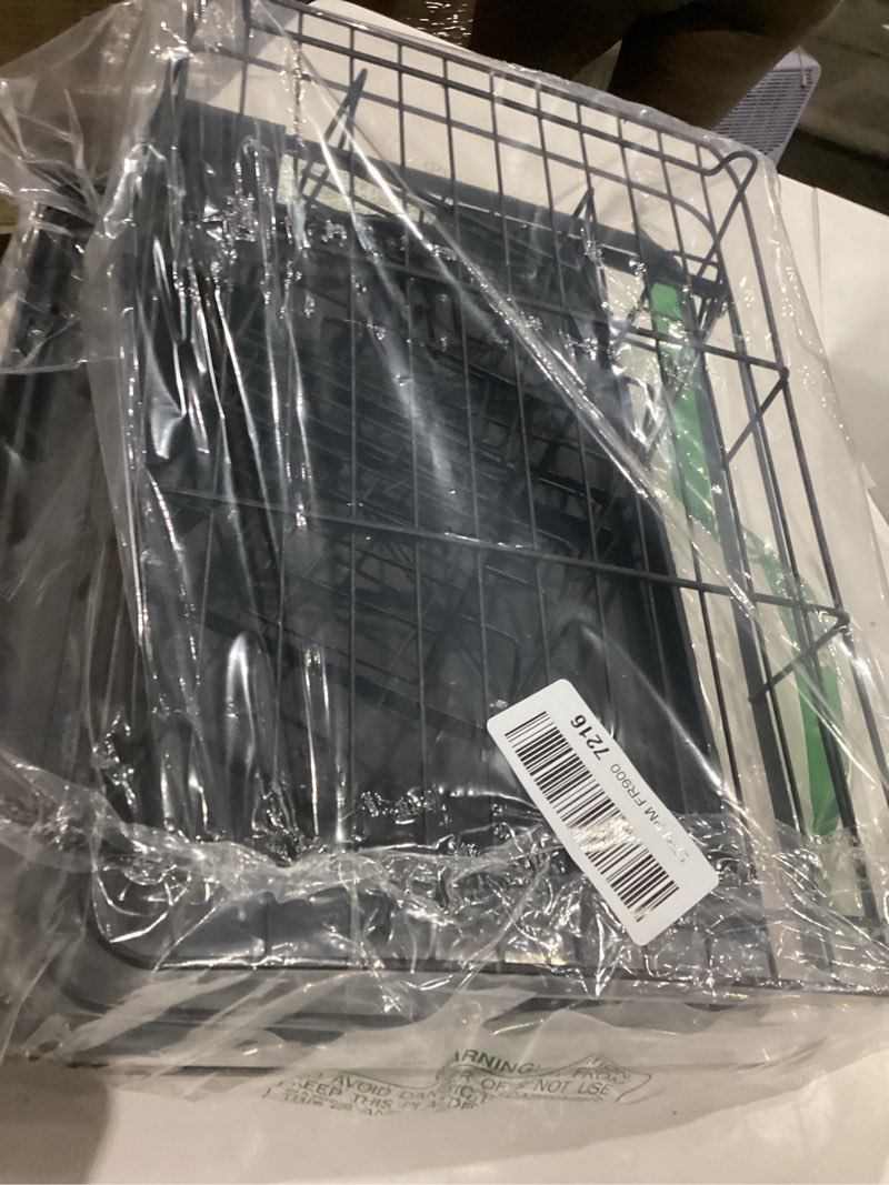 Condition photo showing As Is for Carbon Steel Dish Rack & Utensil Holder - Space Saving 2-Tier Kitchen Counter Organizer, Rust-Resistant Drainage for Small Kitchens