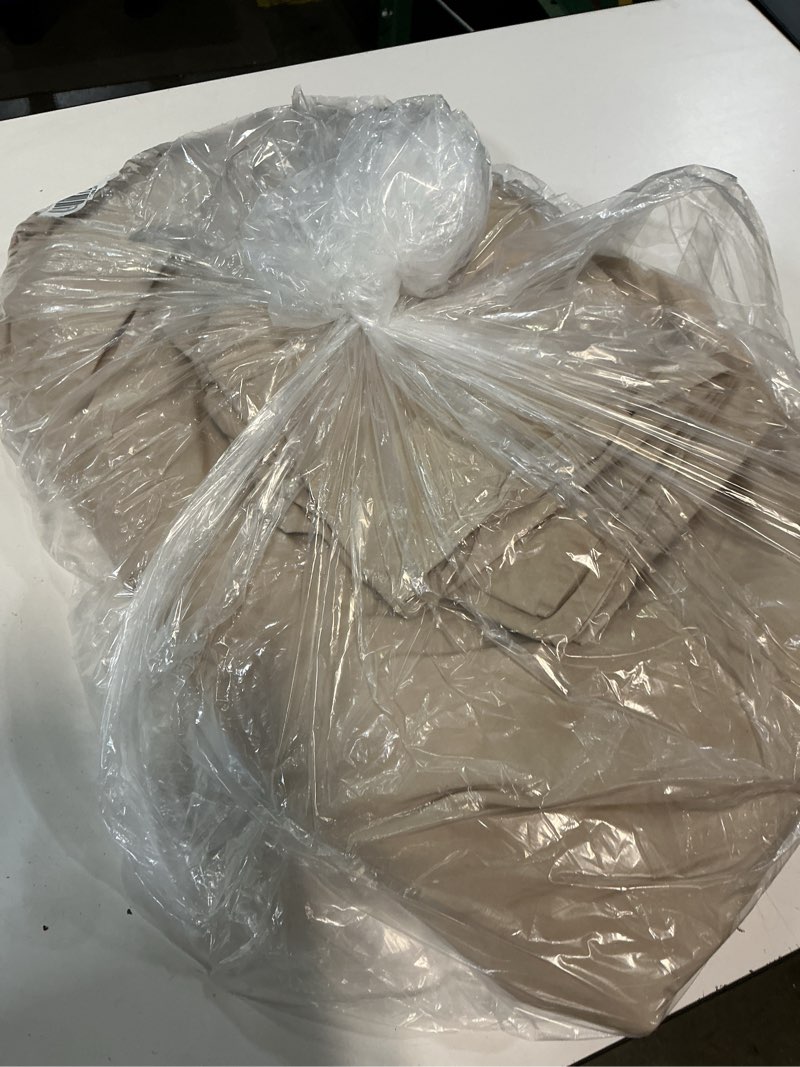 Condition photo showing As Is for organic brushed cotton duvet cover set, king/cal king, toffee