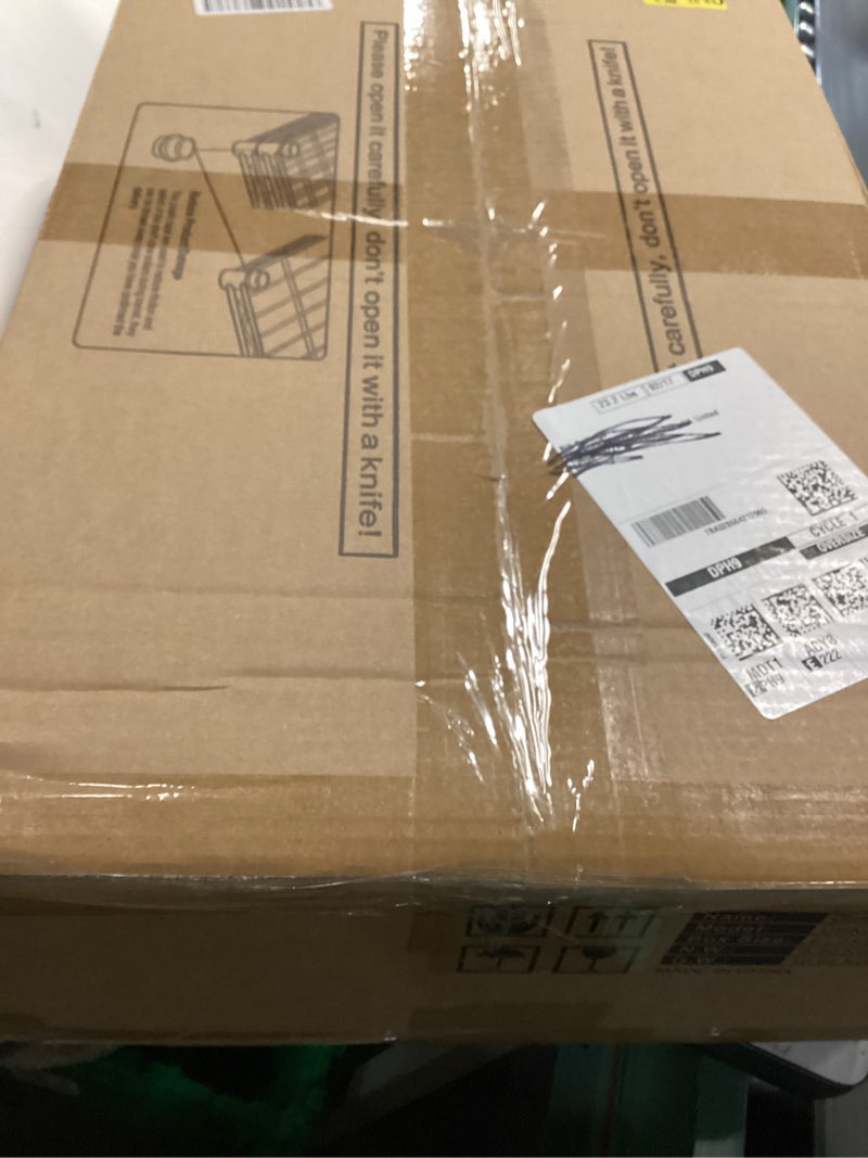 Condition photo showing New/Like New for Ulif M2 Wall Mounted Closet System, Clothes Rack Mounted onto the Wall with 4 Expandable Hanger Rods and 5 Metal Shelves, Clothing Organizer Storage in (70.8-102.3)" L x 14.5" D x 71.2" H, White White M2