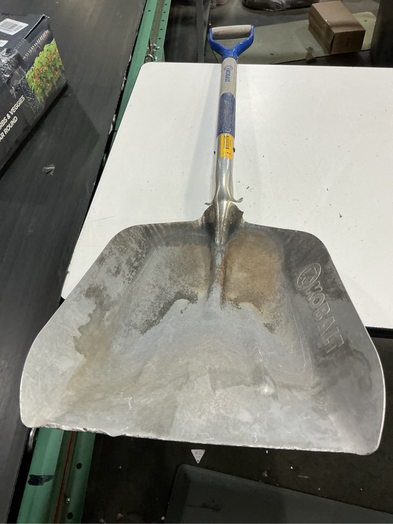 Condition photo showing As Is for kobalt 18-in fiberglass d-handle scoop