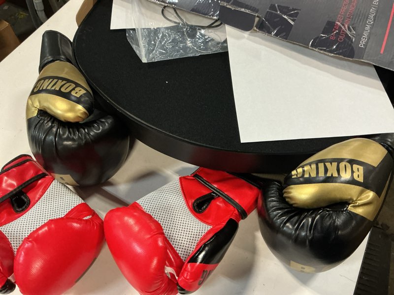 Condition photo showing Good Condition for New Smart Music Boxing Machine & Interactive Punching Trainer | 8-Target with LED Rhythm Lights & Wall Mount | Home Workout & Fun for Adults/Kids, Ideal Gift