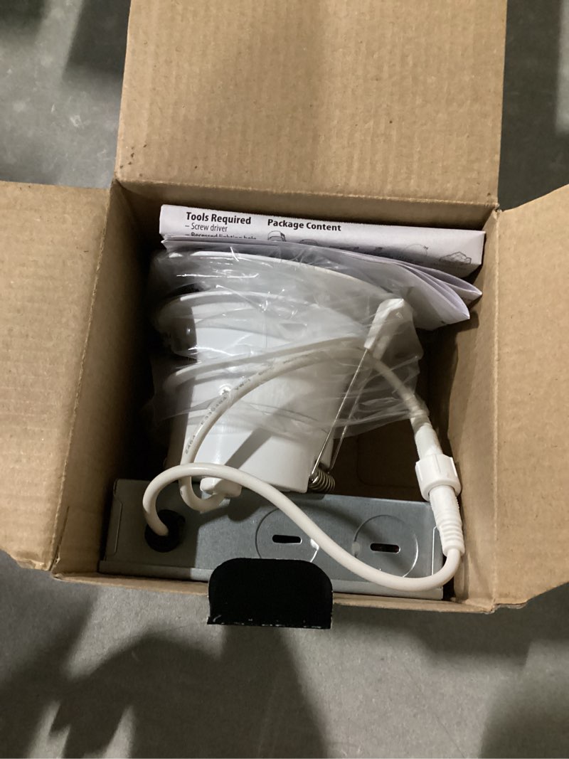 Condition photo showing New/Like New for utilitech tethered retrofit white 3-in 500-lumen switchable white round dimmable led canless wet rated recessed downlight