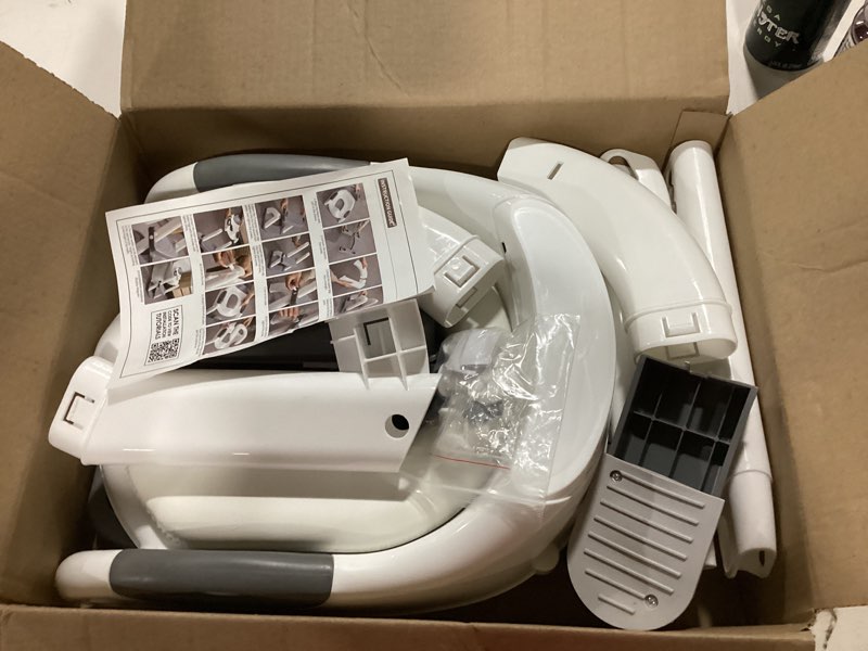 Condition photo showing Good Condition for Potty Training Seat ?SKYROKU Potty Training Toilet with Step Stool Ladder, for Kids Boys Girls Toddlers - Comfortable Safe Potty Seat with Anti-Slip Pads Ladder (8899Pro-Grey)