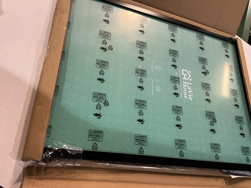 Condition photo showing Good Condition for lavie home 16x22 picture frame for wall display, 16x22 black picture frame with hd plexiglas, 16 x 22 poster frame 1 pack, display frame for vertical or horizontal, classic collection black 16x22 1