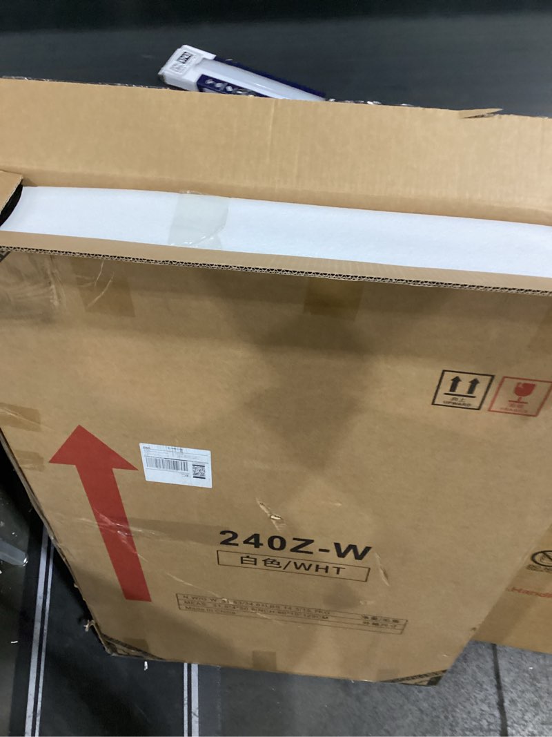 Condition photo showing New/Like New for 8ft Folding Table, Portable Heavy Duty Plastic Fold-in-Half Utility Table for Indoor/Outdoor Use, Dining, Camping, Picnic, Party, White