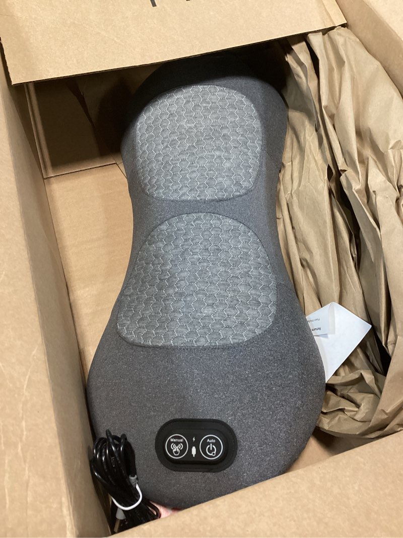 Condition photo showing As Is for smoothspine triple fusion back massager - the official smooth spine massager with heat - design to support lower back comfort, relaxation device for home use (triple fusion back massager)