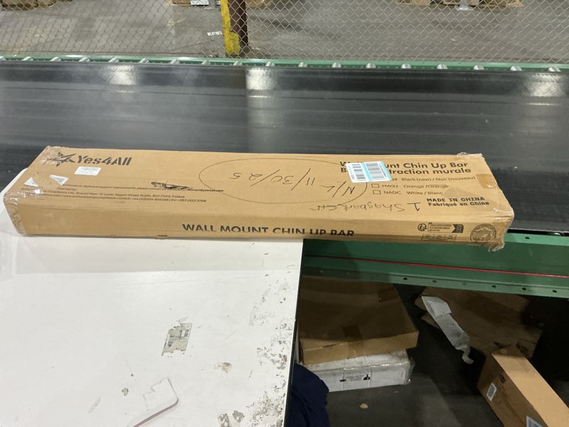 Condition photo showing New/Like New for Yes4All Pull Up Bar Wall Mounted - Multifunctional Wall Mounted Pull Up Bar for Home Gym Workout Strength Training Equipment A. Standard - Black