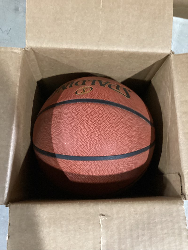 Condition photo showing Good Condition for silent basketball size 7 (29.5") – grooved airless indoor basketball for quiet dribbling and indoor training, pro pu foam ball – real feel higher bounce quieter orange
