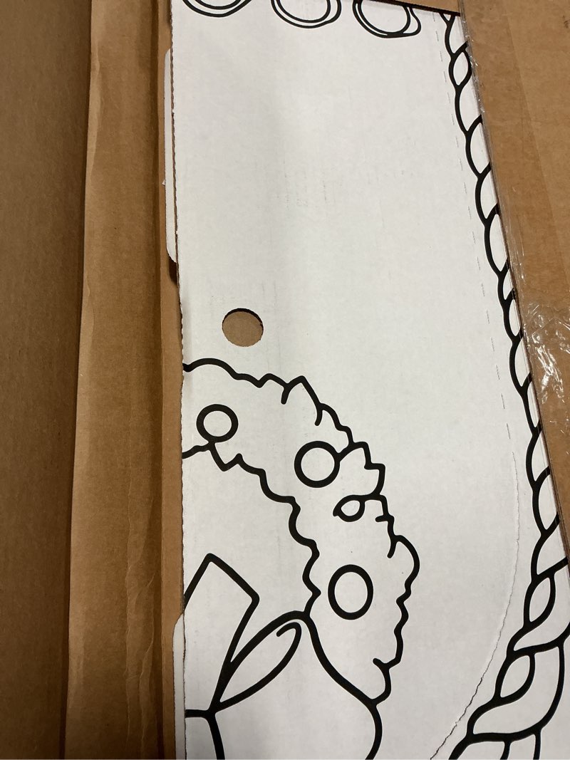 Condition photo showing New/Like New for Easy Playhouse BIG KIT - Gingerbread Arts & Crafts Cardboard Play House for Kids 3 and up - EASY to assemble