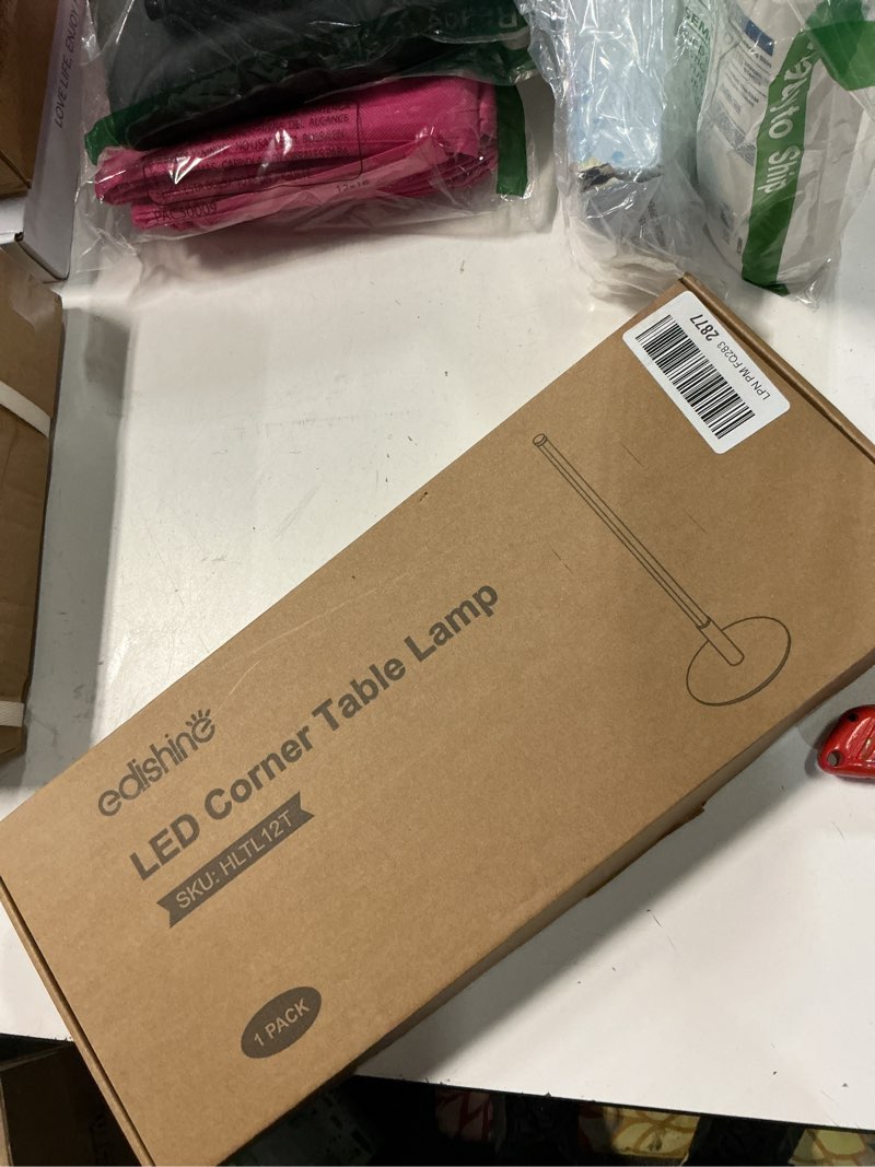 Condition photo showing New/Like New for EDISHINE Upgraded LED Table Lamp, Stepless Dimmable Bedside Lamp with 3 Color Temperature, Modern Nightstand Lamp, Desk Lamps for Bedroom, Living Room, Corner, Gift, Metal Finish, Gold, 6W