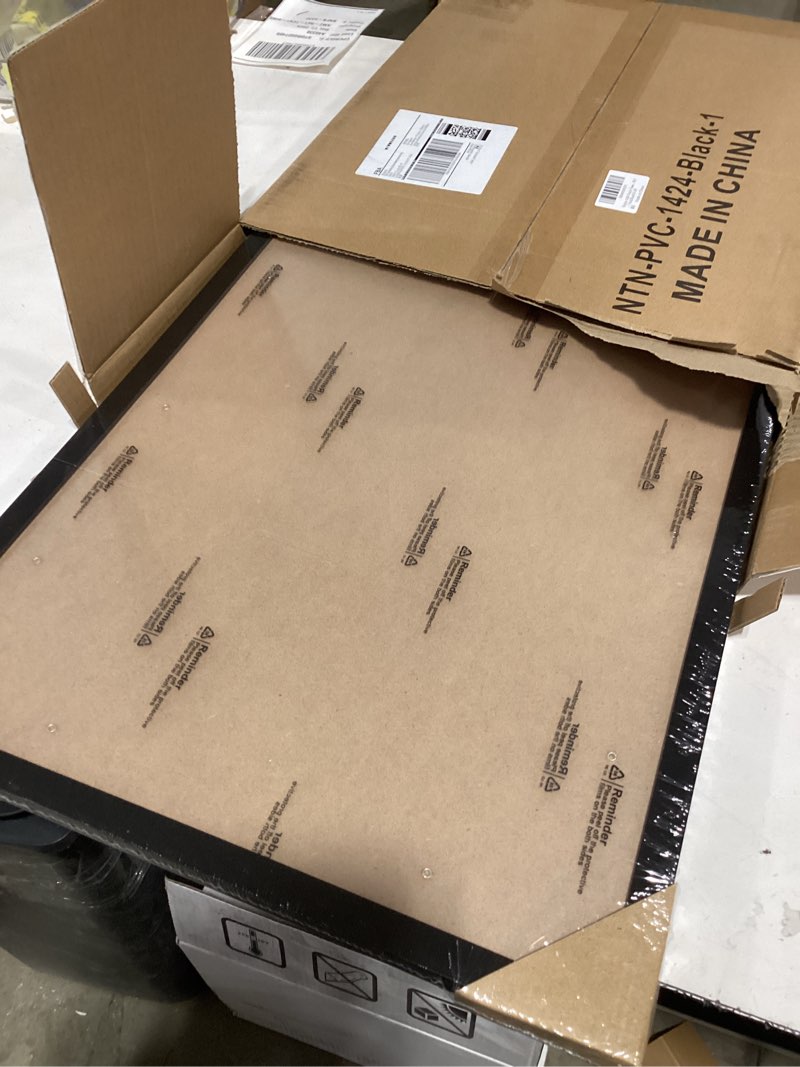 Condition photo showing New/Like New for 14x24 Poster Frame, Black Frame for 14 x 24 Inch Picture Poster Photo, Light Weight and High Transparent 14 by 24 Frame for Wall - 1 Pack/Black/14 x24