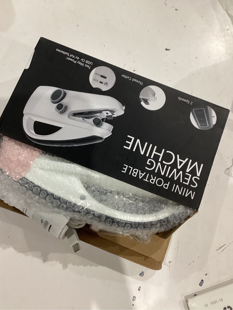 Condition photo showing Good Condition for Handheld Sewing Machine,Portable,Mini Sewing Machine,Easy to Use,Fast Sewing Speed,Suitable for Sewing Clothes,Fabric,DIY Home Machine for Beginners.Black