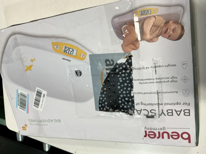 Condition photo showing Good Condition for beurer by80 digital baby scale, infant scale for weighing in pounds, ounces, or kilograms up to 44 lbs, newborn baby scale with hold function, pet scale for cats and dogs