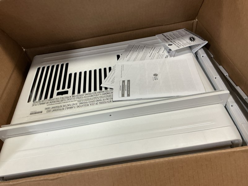 Condition photo showing Good Condition for 8,000 btu, 115 volts, window smart air conditioner cools 350 sq. ft. with remote, wifi enabled in white