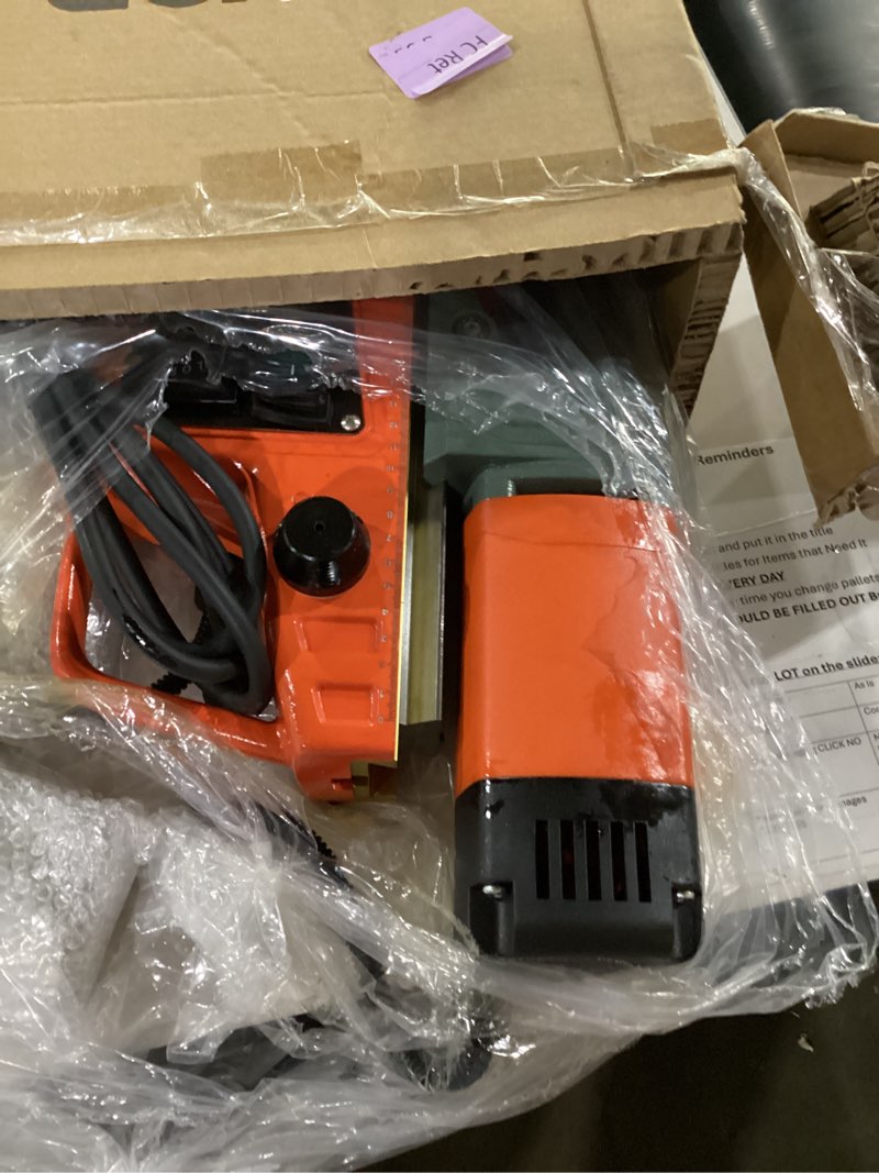 Condition photo showing Good Condition for vevor low profile magnetic drill press, 1300 w, 1.4 in boring diameter, 2248 lbf power portable mag drill press, 650rpm speed, with weldon shank, for metal surface, industrial and home improvement w/ 1.38''/ 6pcs - low