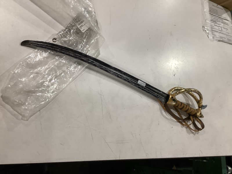 Condition photo showing Good Condition for forum novelties men's deluxe costume pirate sword one size gold