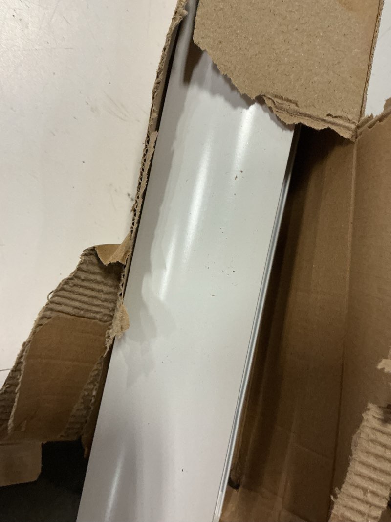 Condition photo showing As Is for chrisdowa cordless blackout roller shades for windows, striped free-stop window blinds with privacy, thermal insulated window shades for home, office and door. white, 56" w x 72" h 56"w x 72"h white