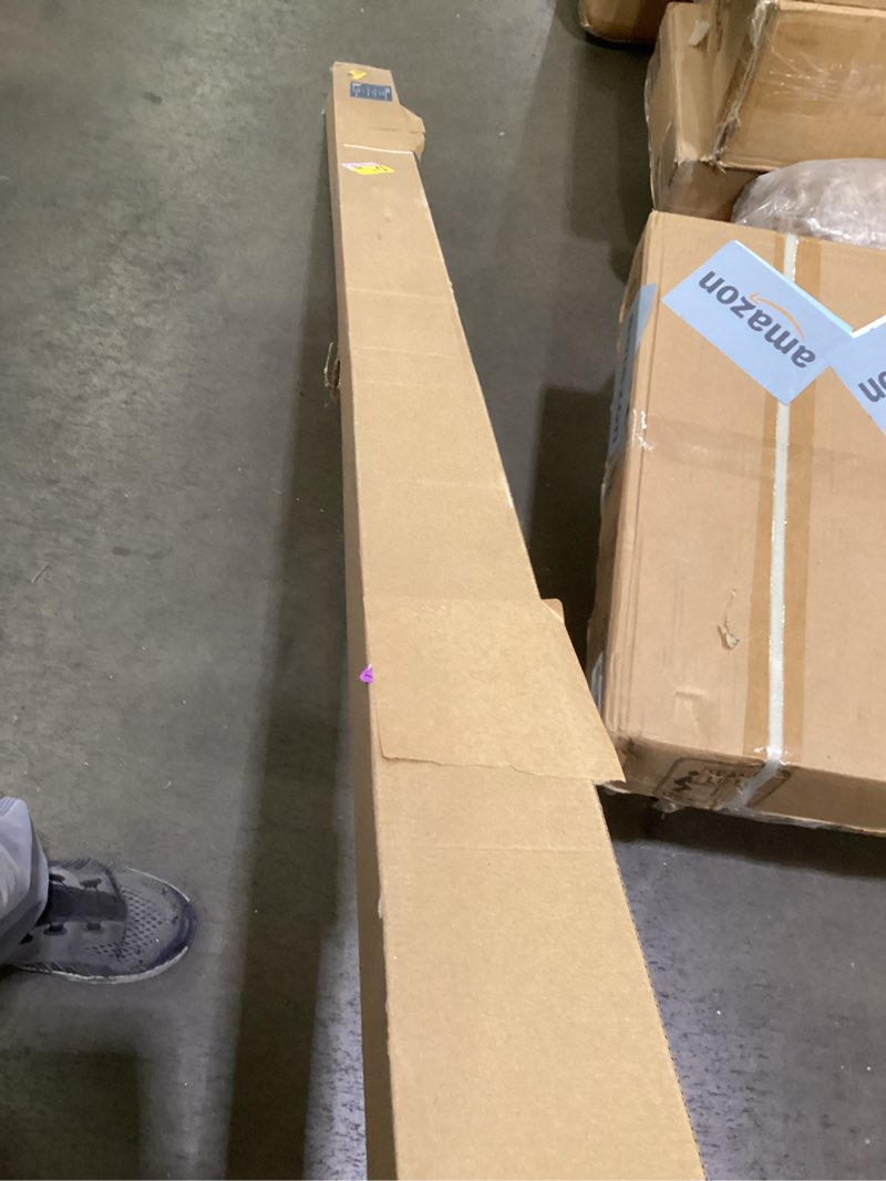 Condition photo showing As Is for Joydeco Cordless Zebra Blinds for Indoor Windows, Dual Layer Free-Stop Zebra Shades Privacy Light Control for Day and Night, Light Filtering Sheer Blinds for Windows (Off-White, 70" W x 75" H) Off-white 70" W x 75" H Ready Made