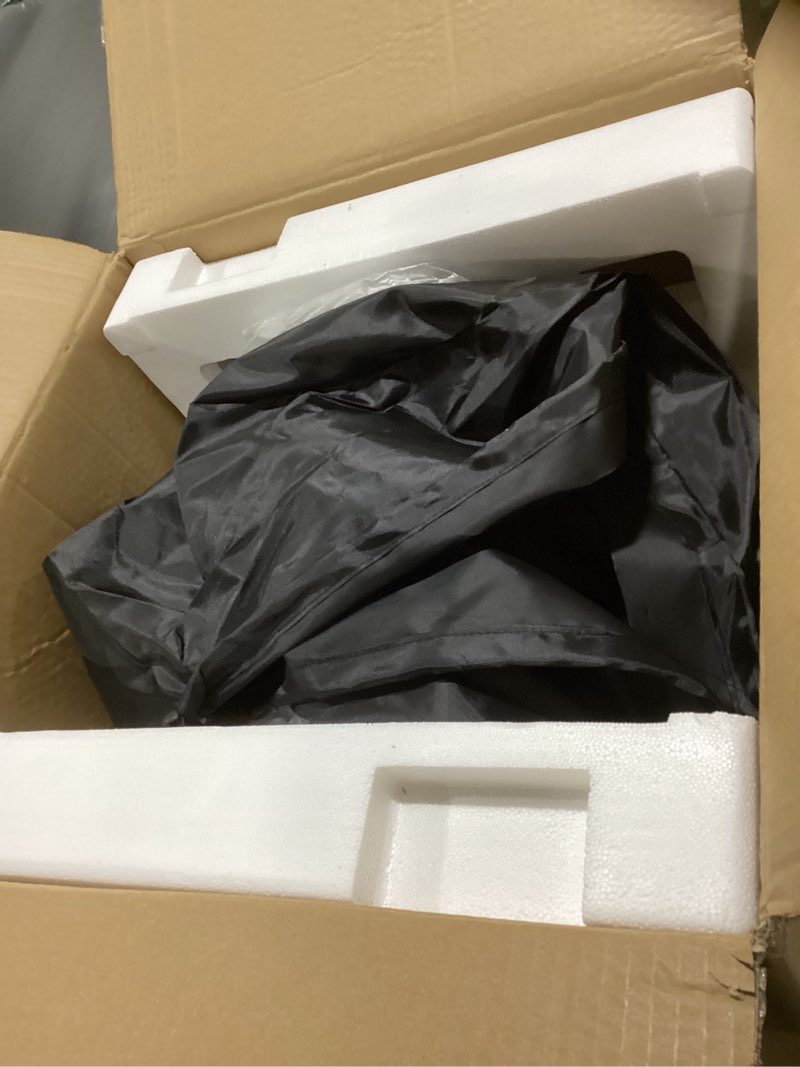 Condition photo showing As Is for Ceiling Electric Outdoor Heater Wall-Mounted Hanging Patio 1500W Infrared Carbon Fiber Tube Heating Wall Heater for Gazebo, Balcony (Black - Circular Heating)