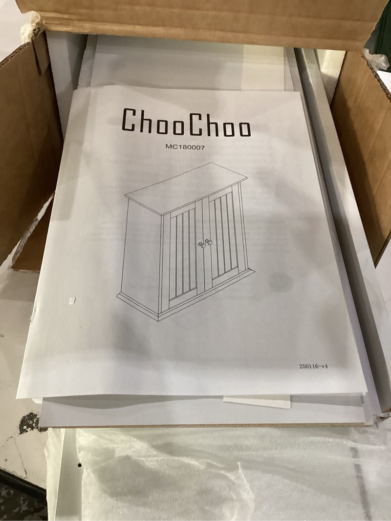 Condition photo showing New/Like New for ChooChoo Bathroom Wall Cabinet, Over The Toilet Space Saver Storage Cabinet, Medicine Cabinet with 2 Door and Adjustable Shelves, Cupboard White 8.8"D x 21.1"W x 24"H