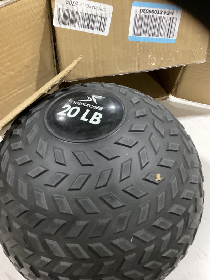 Condition photo showing Good Condition for ProsourceFit Slam Medicine Balls Tread Textured Grip Dead Weight Balls for Cross Training, Strength and Conditioning Exercises, Cardio and Core Workouts