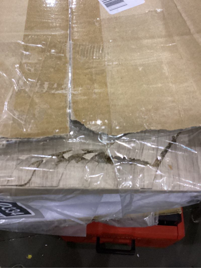 Condition photo showing As Is for HUANUO 32" Small Electric Standing Desk Adjustable Height, 4 Memory Height Settings, Sit Stand Up Desk for Home Office & Computer Workstation, LightWalnut 32" x 19" Light Walnut