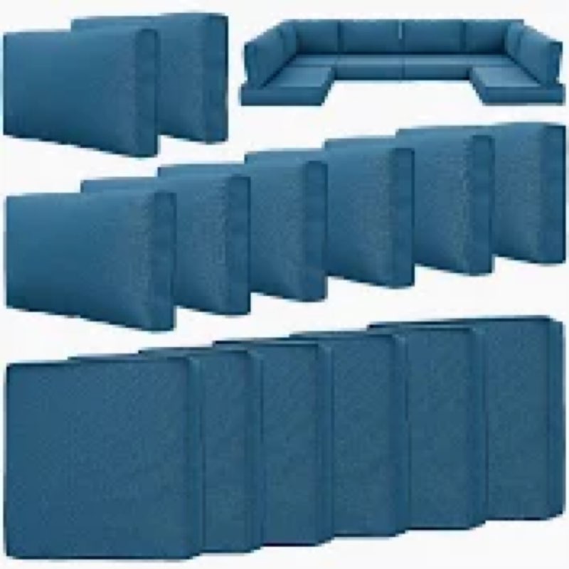 14-Piece Outdoor 4" Replacement Cushion Set Seat/Back Cushion