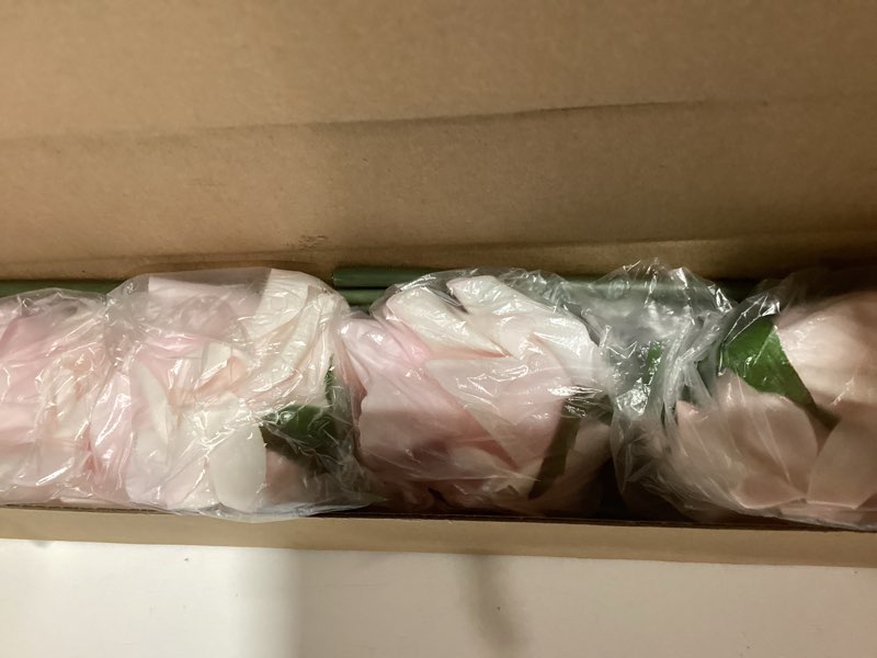 Condition photo showing Good Condition for eyamumo fake flowers, faux silk real touch artificial rose flowers for decoration diy, wedding party, home office decoration and dining table centerpiece, 7pcs (lightpink-30cm, 30cm) lightpink-30cm 11.81''