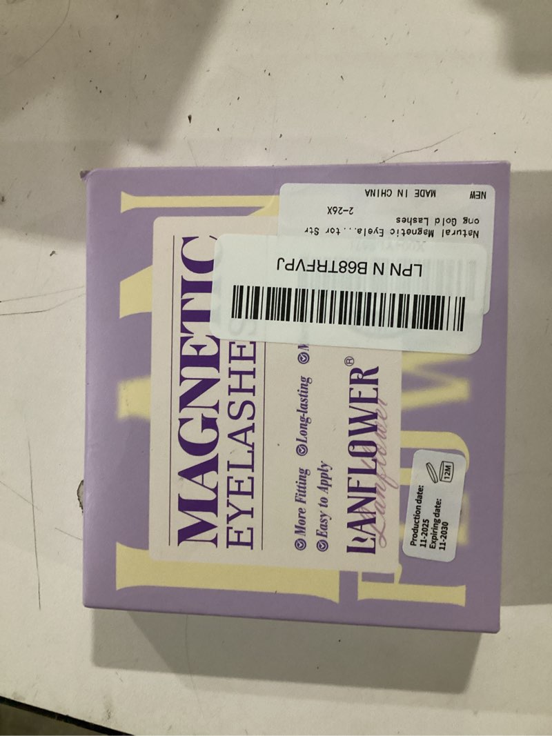 Condition photo showing New/Like New for Magnetic Eyelashes, Magnetic Eyelashes with Applicator, Natural Look Magnetic Lashes, No Need Glue False Eyelashes Wispy Lashes by Lanflower