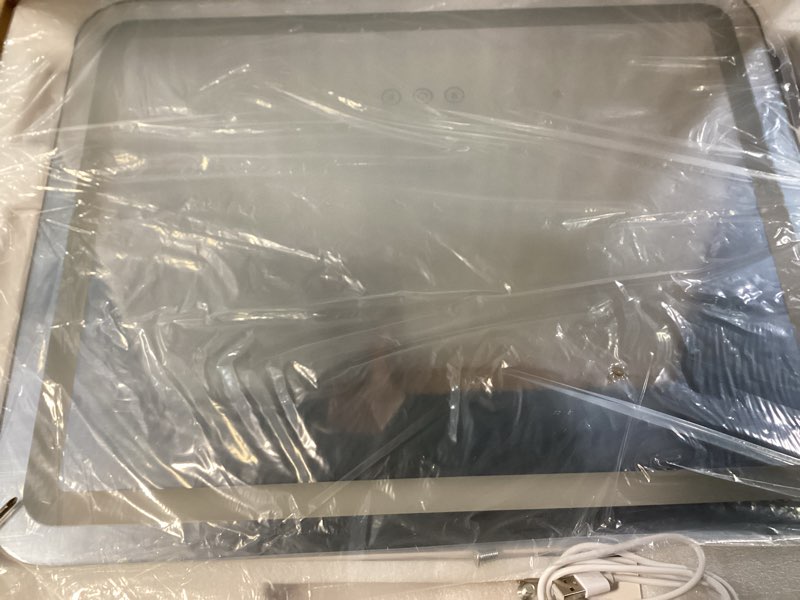 Condition photo showing Good Condition for FENNIO Vanity Mirror with Lights 22''x17'' Makeup Mirror with Lights,Vanity Mirror Touch Screen with 3-Color Lighting,Dimmable,for Vanity Desk Tabletop White 22"L x 17"W