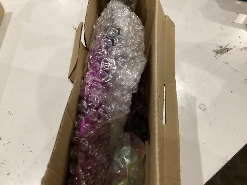 Condition photo showing Good Condition for bee butterflies watering station, standing bee feeder with glass marbles for outside, bee bath feeder with metal stakes butterfly puddler garden yard déco (purple)