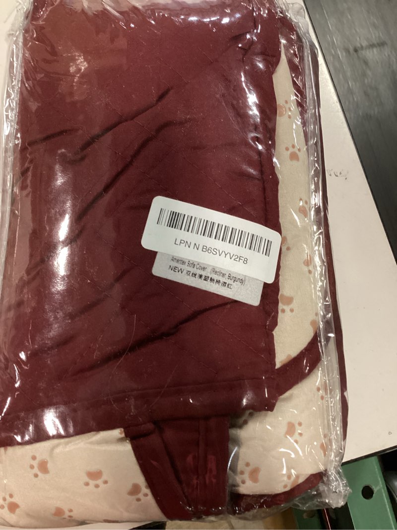 Condition photo showing Good Condition for ameritex waterproof nonslip recliner cover stay in place, dog chair cover furniture protector, ideal recliner slipcovers for pets and kids (burgundy, 23") 23" burgundy