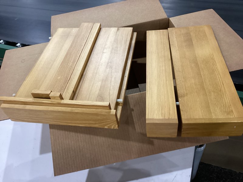 Condition photo showing Good Condition for Wooden Shelf Covers for 16-Inch Deep Wire Racks - Each Set Covers 24 Inches Wide Pantry Interchangeable Shelf Liners for Wire Rack Shelving, Perfect for Pantry Organization (6, Brown, 36"W x 16"D) Brown 36"W x 16"D 6